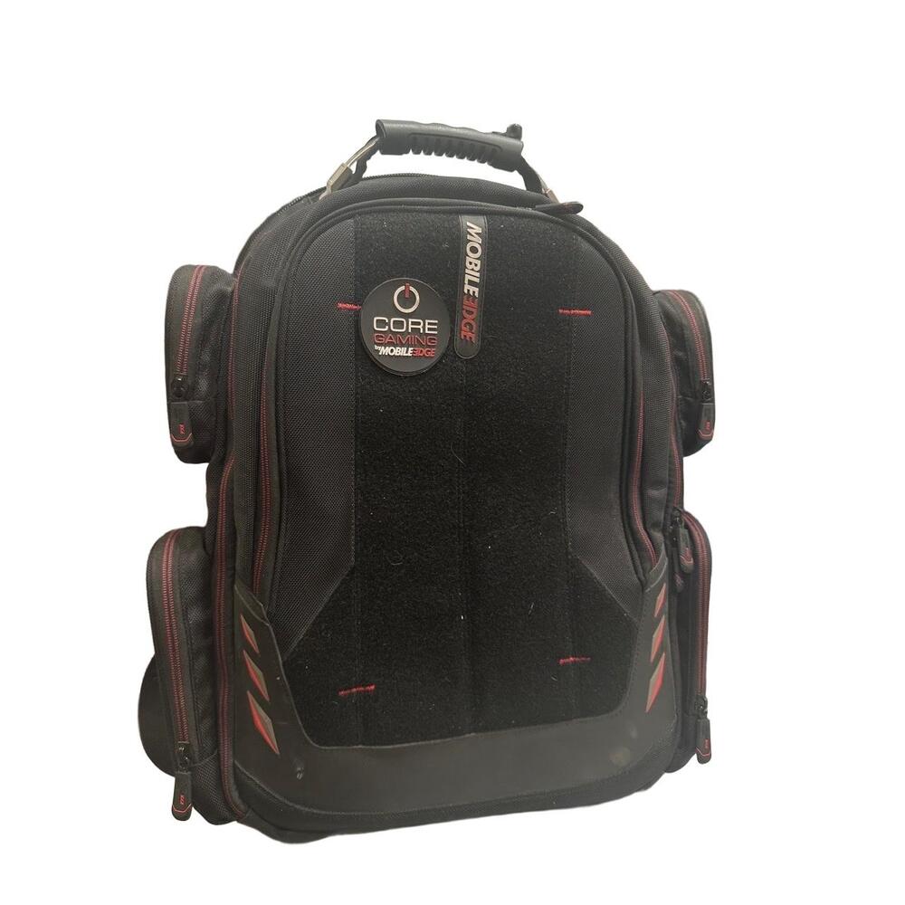 Mobile Edge Backpack Size Black Red Gaming Laptop Computer Multiple Compartments - Picture 5 of 10